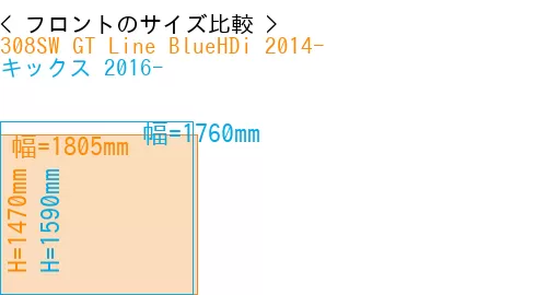 #308SW GT Line BlueHDi 2014- + キックス 2016-